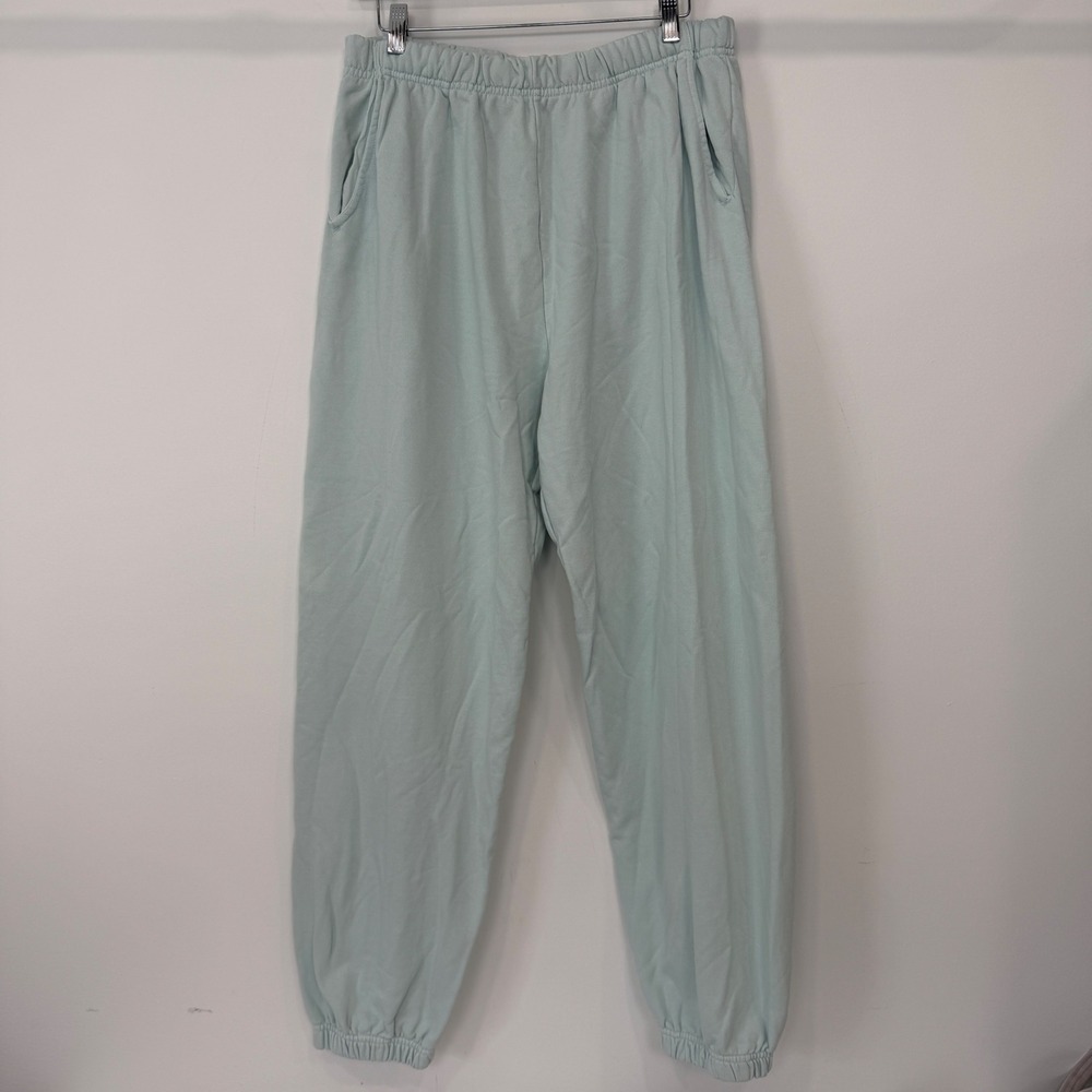 Daily Drills Blue Cotton French Terry Jogger Sweatpants Size M